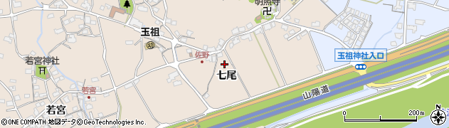 山口県防府市佐野七尾周辺の地図
