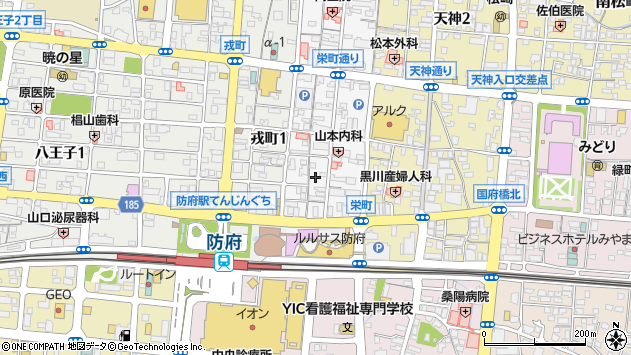 〒747-0035 山口県防府市栄町の地図