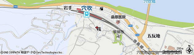 徳島県美馬市穴吹町穴吹（戎）周辺の地図