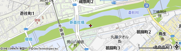 新蒼社橋周辺の地図