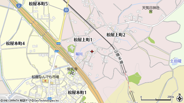 〒750-1122 山口県下関市松屋上町の地図