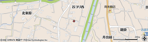 徳島県美馬市美馬町谷ヨリ西34周辺の地図