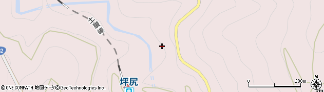 徳島県三好市池田町西山（坪尻）周辺の地図