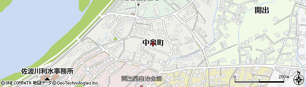 山口県防府市中泉町周辺の地図