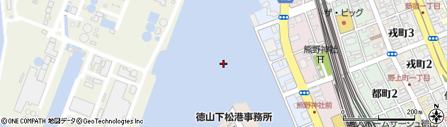徳山港周辺の地図