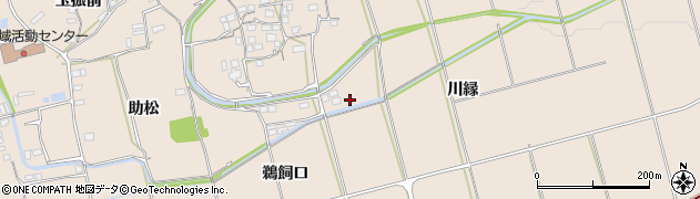 徳島県美馬市美馬町川縁周辺の地図