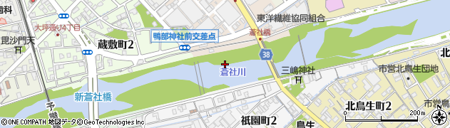 蒼社川周辺の地図