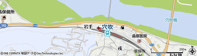 徳島県美馬市周辺の地図