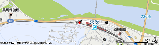 徳島県美馬市穴吹町穴吹（岩手）周辺の地図
