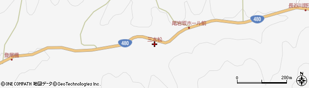 三本松周辺の地図