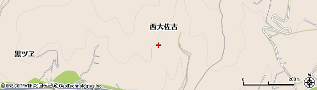 徳島県美馬市美馬町（西大佐古）周辺の地図