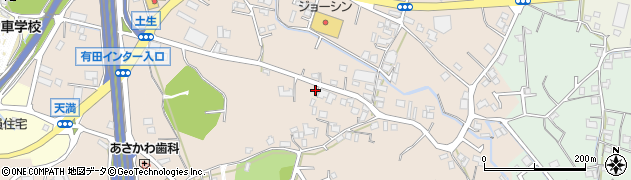 和歌山県有田郡有田川町土生222周辺の地図