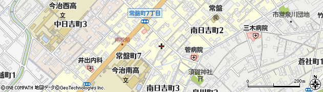 愛媛県今治市常盤町7丁目周辺の地図