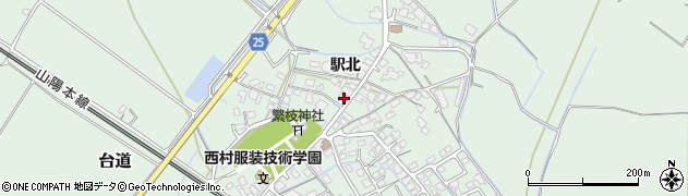 山口県防府市台道駅北周辺の地図