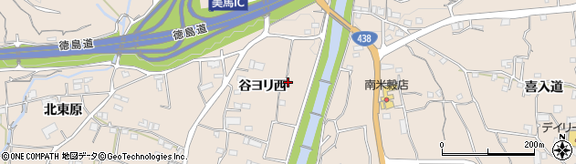 徳島県美馬市美馬町谷ヨリ西17周辺の地図