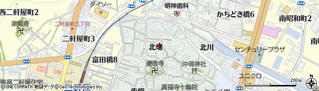徳島県徳島市沖浜町（北畑）周辺の地図
