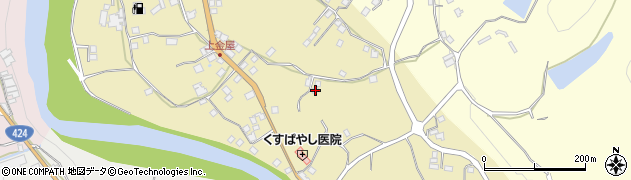 和歌山県有田郡有田川町金屋186周辺の地図