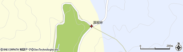 深坂峠周辺の地図