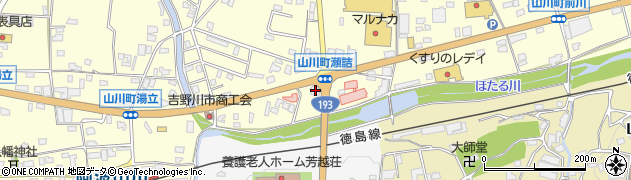 四国銀行山川支店周辺の地図
