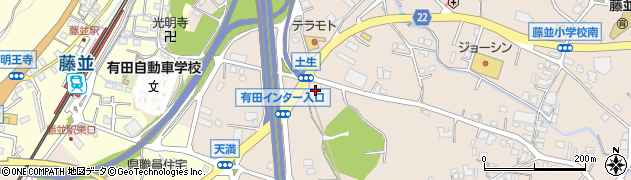 和歌山県有田郡有田川町土生321周辺の地図