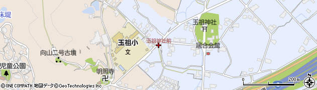 玉祖神社前周辺の地図