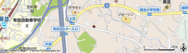 和歌山県有田郡有田川町土生284周辺の地図
