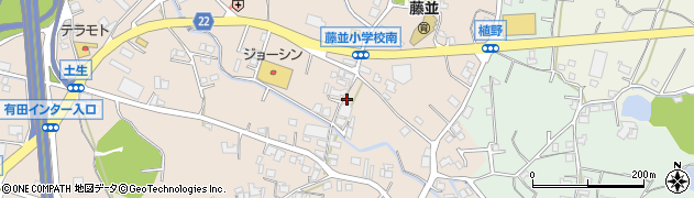 和歌山県有田郡有田川町土生96周辺の地図