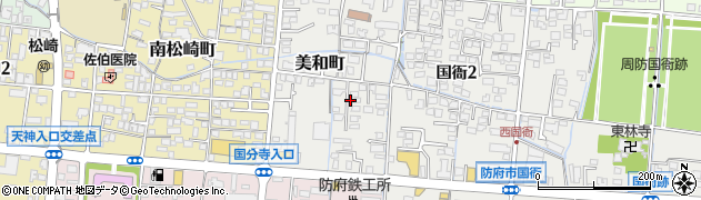 山口県防府市美和町周辺の地図