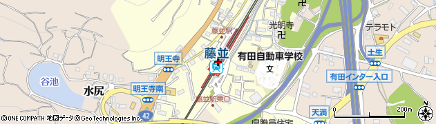 和歌山県有田郡有田川町周辺の地図