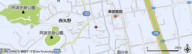 徳島県徳島市国府町西矢野359周辺の地図