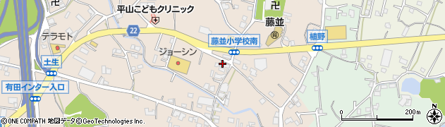 和歌山県有田郡有田川町土生86周辺の地図