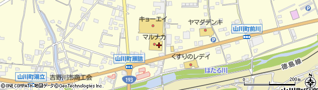 新洗蔵　マルナカ山川店周辺の地図