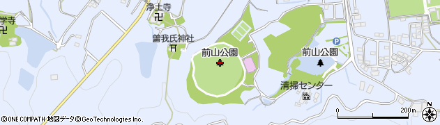 前山公園周辺の地図