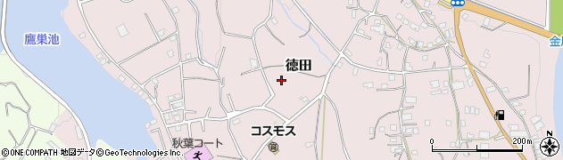 和歌山県有田郡有田川町徳田周辺の地図