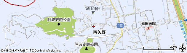 徳島県徳島市国府町西矢野321周辺の地図