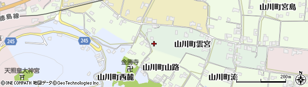 徳島県吉野川市山川町雲宮48周辺の地図
