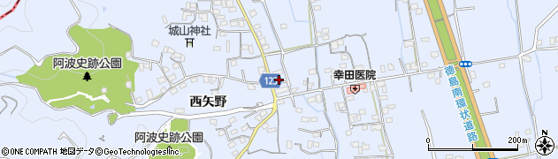 徳島県徳島市国府町西矢野146周辺の地図