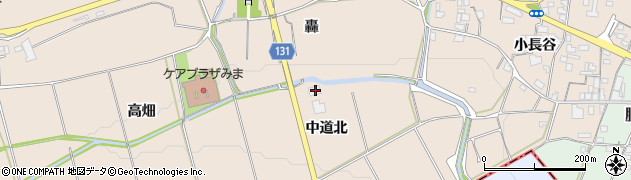 徳島県美馬市美馬町中道北33周辺の地図
