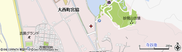 愛媛県今治市大西町宮脇周辺の地図