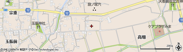 徳島県美馬市美馬町東宗重3周辺の地図