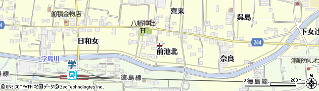 徳島県吉野川市川島町児島（前池北）周辺の地図
