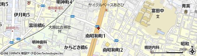 南昭和町一周辺の地図