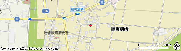 徳島県美馬市脇町別所周辺の地図