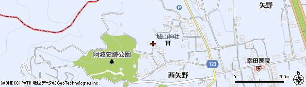 徳島県徳島市国府町西矢野103周辺の地図