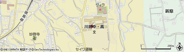 徳島県立川島中学校周辺の地図