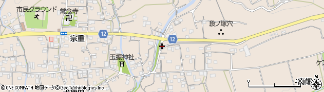 徳島県美馬市美馬町東宗重49周辺の地図