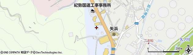 三重県尾鷲市矢浜岡崎町周辺の地図