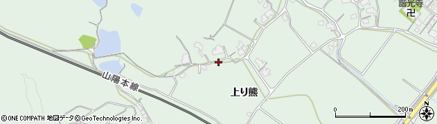 山口県防府市台道（上り熊）周辺の地図