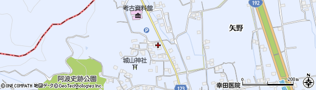 徳島県徳島市国府町西矢野128周辺の地図