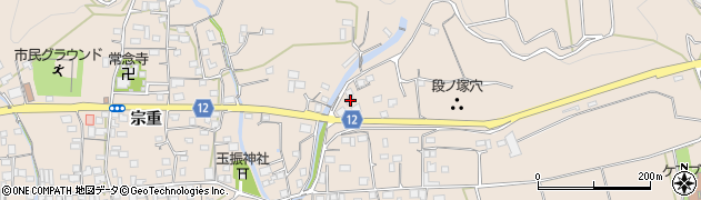 徳島県美馬市美馬町東宗重55周辺の地図